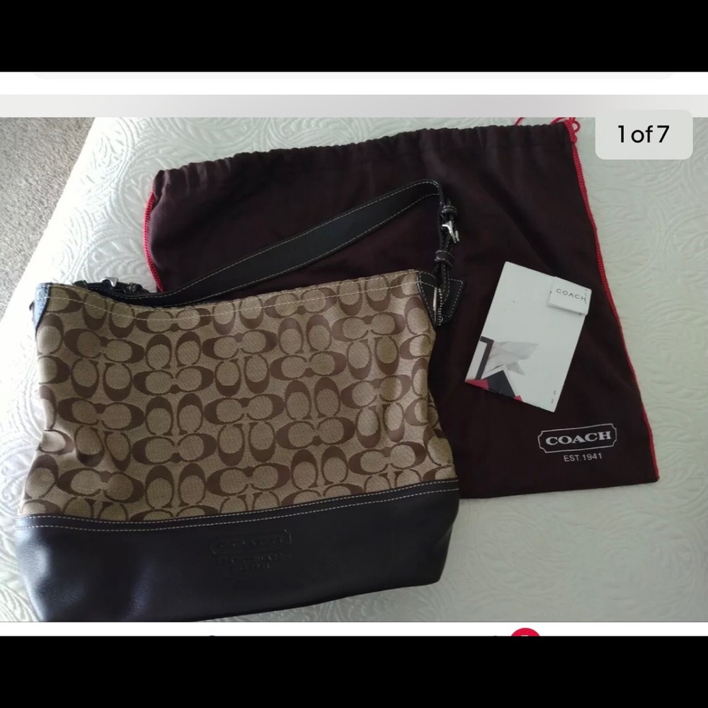 COACH Signature Shoulder Tote